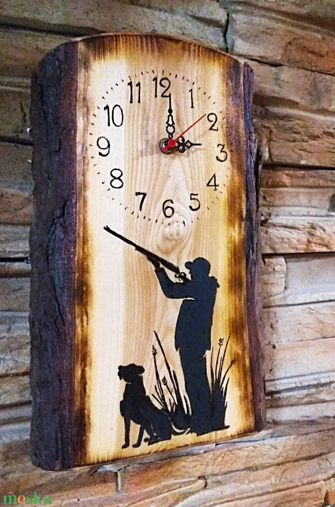 Falióra vadászok részére - otthon & életmód - dekoráció - fali és függő dekoráció - falióra & óra - Meska.hu