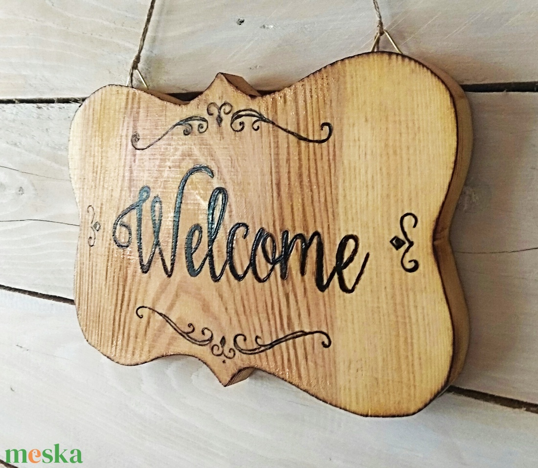 Welcome üdvözlő tábla - otthon & életmód - ház & kert - isten hozott tábla - Meska.hu Welcome üdvözlő tábla - otthon & életmód - ház & kert - isten hozott tábla - Meska.hu