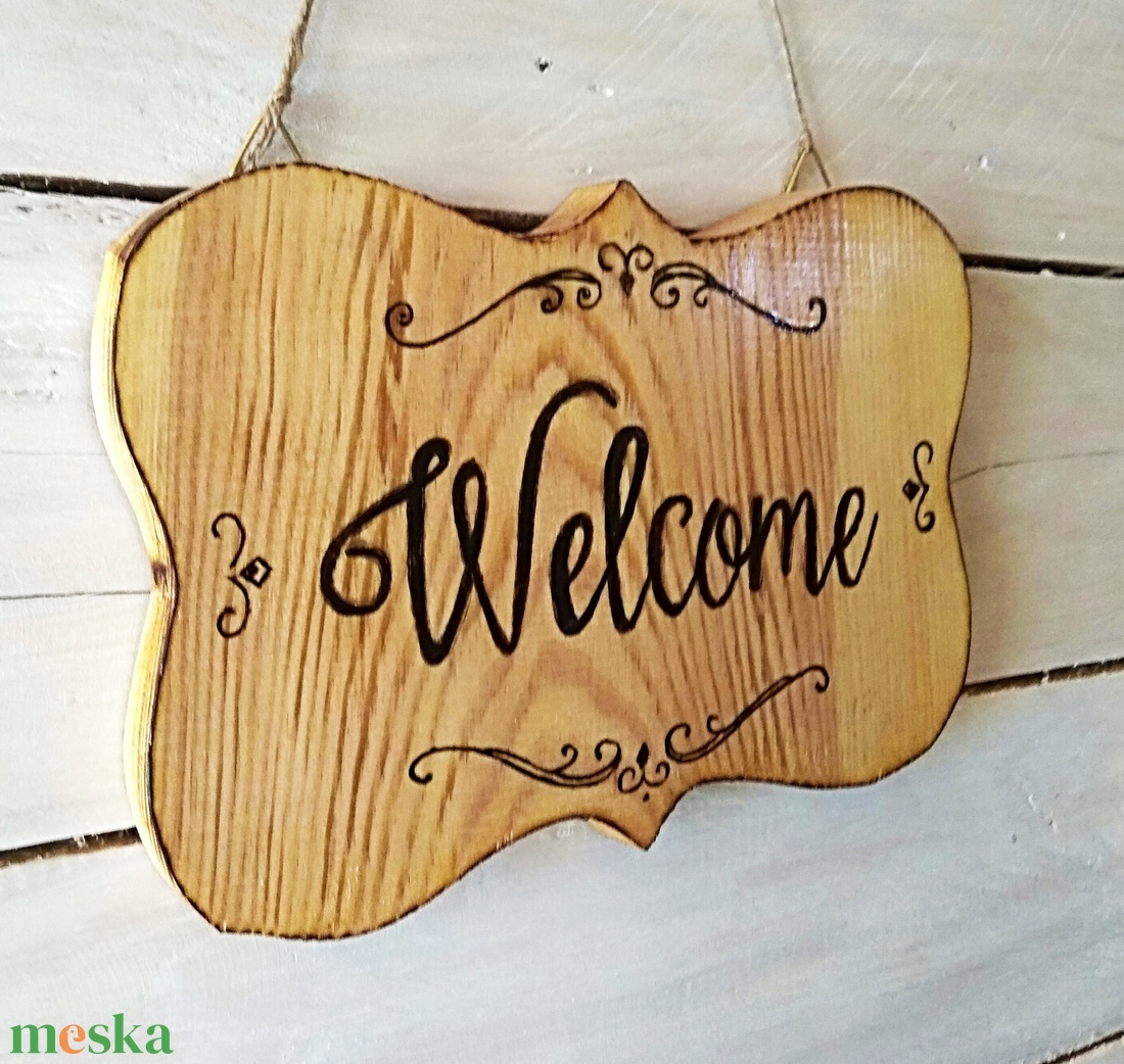 Welcome üdvözlő tábla - otthon & életmód - ház & kert - isten hozott tábla - Meska.hu Welcome üdvözlő tábla - otthon & életmód - ház & kert - isten hozott tábla - Meska.hu