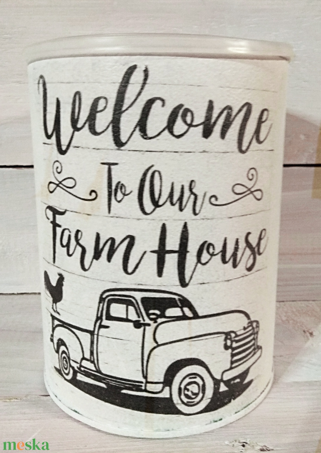 Vintage stílusú Farmhouse fém tároló doboz - otthon & életmód - tárolás & rendszerezés - íróasztali tároló - Meska.hu Vintage stílusú Farmhouse fém tároló doboz - otthon & életmód - tárolás & rendszerezés - íróasztali tároló - Meska.hu
