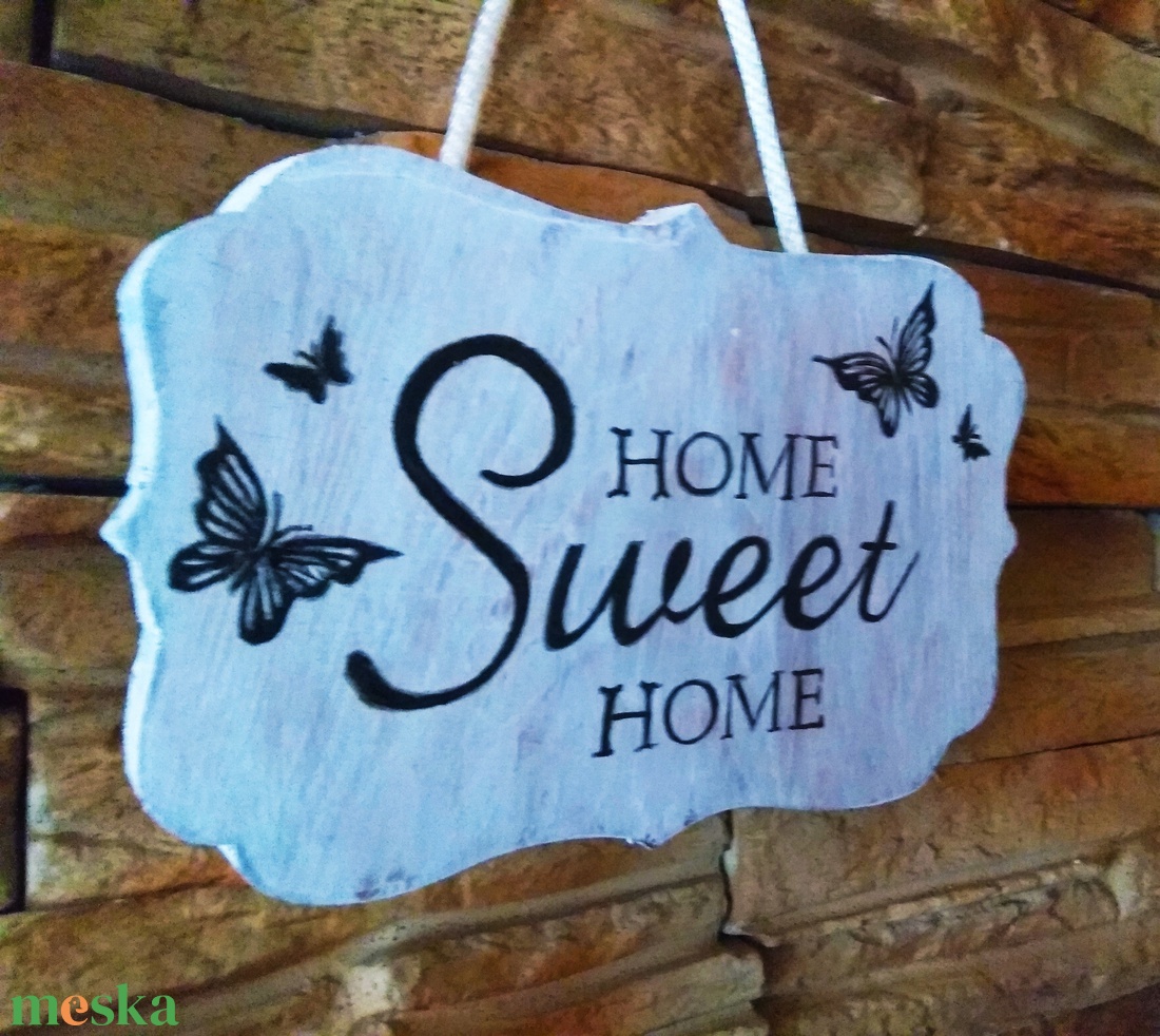 Home sweet home pillangós üdvözlő tábla vintage stílusban - otthon & életmód - ház & kert - isten hozott tábla - Meska.hu Home sweet home pillangós üdvözlő tábla vintage stílusban - otthon & életmód - ház & kert - isten hozott tábla - Meska.hu