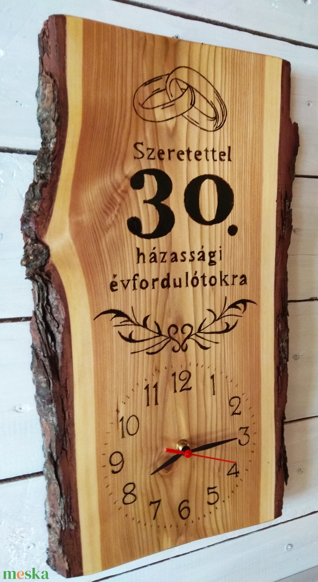 Házassági évforduló alkalmából falióra és kulcstartó szettben - otthon & életmód - dekoráció - fali és függő dekoráció - falióra & óra - Meska.hu Házassági évforduló alkalmából falióra és kulcstartó szettben - otthon & életmód - dekoráció - fali és függő dekoráció - falióra & óra - Meska.hu