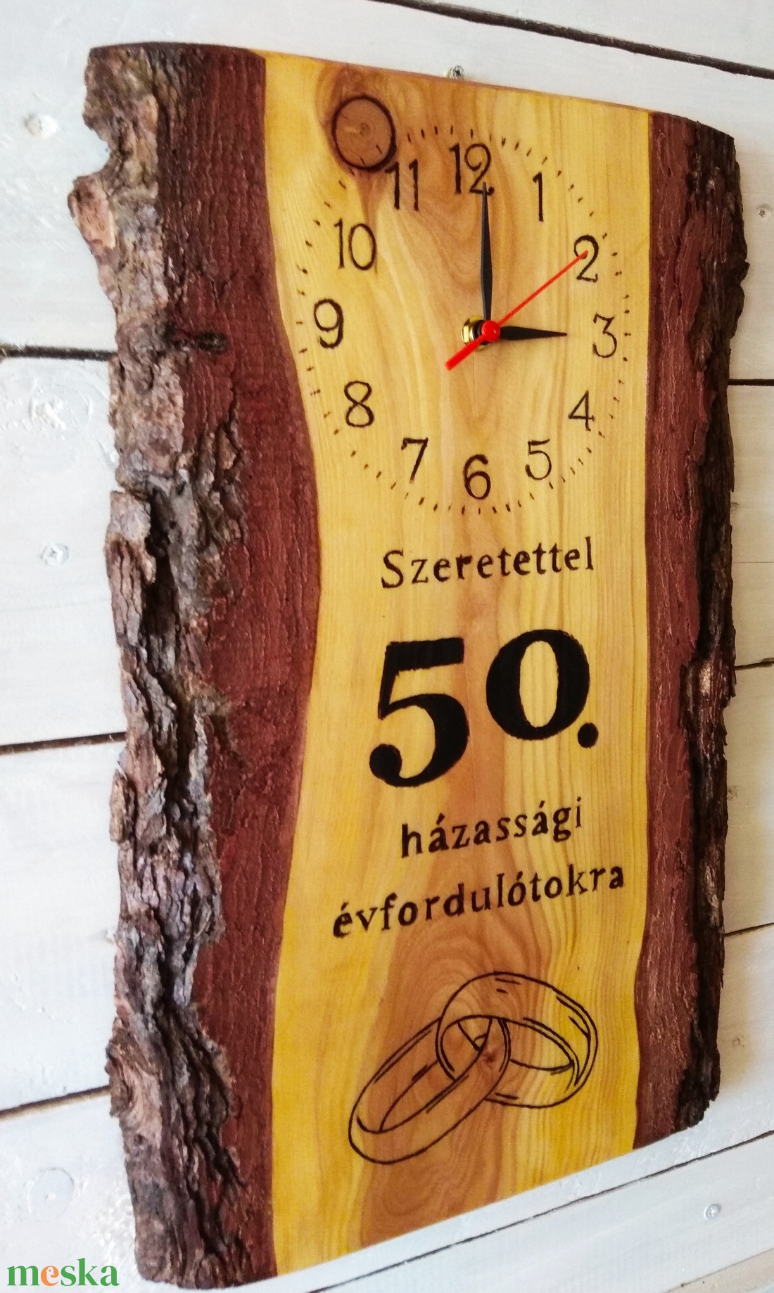 Falióra 50.házassági évforduló alkalmából - otthon & életmód - dekoráció - fali és függő dekoráció - falióra & óra - Meska.hu Falióra 50.házassági évforduló alkalmából - otthon & életmód - dekoráció - fali és függő dekoráció - falióra & óra - Meska.hu