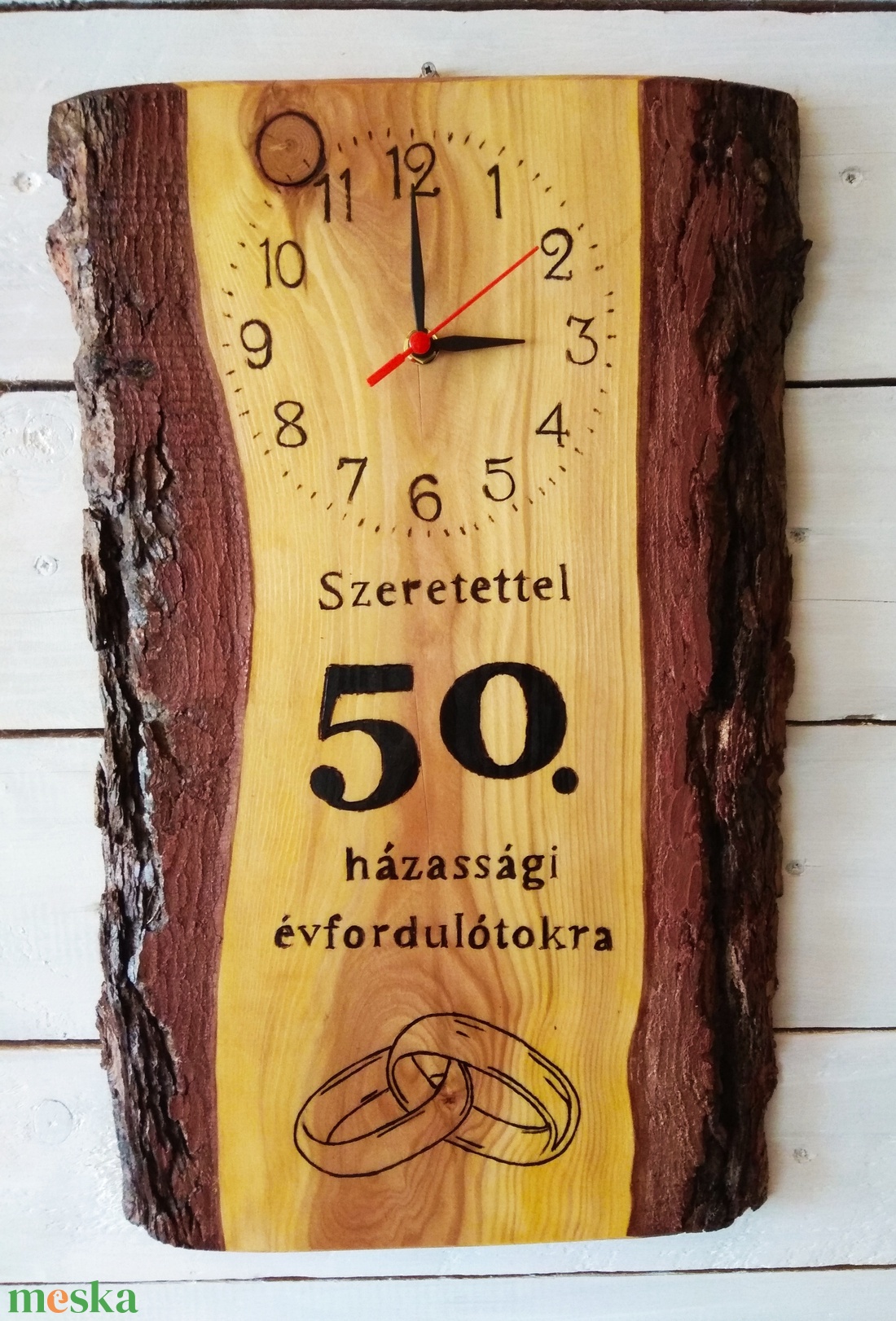 Falióra 50.házassági évforduló alkalmából - otthon & életmód - dekoráció - fali és függő dekoráció - falióra & óra - Meska.hu Falióra 50.házassági évforduló alkalmából - otthon & életmód - dekoráció - fali és függő dekoráció - falióra & óra - Meska.hu