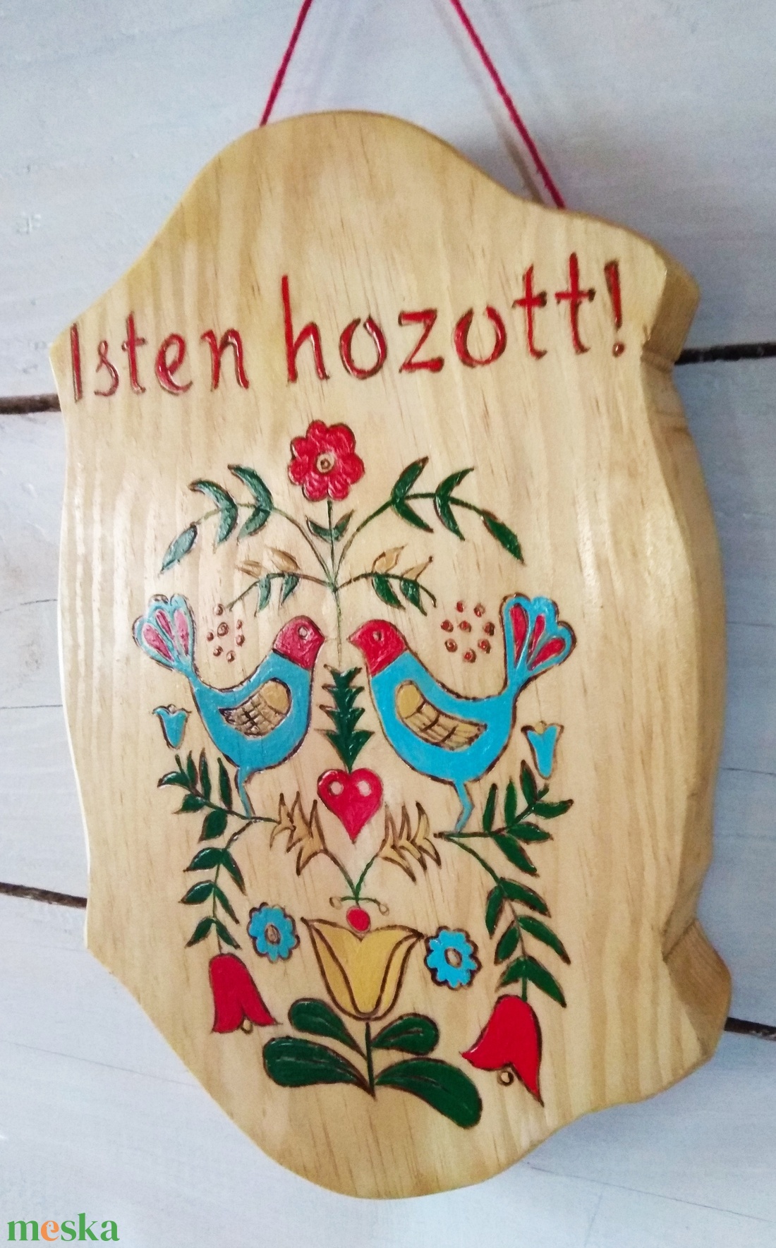 Népi motívumokkal díszített Isten hozott üdvözlő tábla - otthon & életmód - ház & kert - isten hozott tábla - Meska.hu Népi motívumokkal díszített Isten hozott üdvözlő tábla - otthon & életmód - ház & kert - isten hozott tábla - Meska.hu