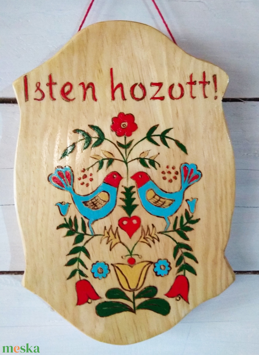 Népi motívumokkal díszített Isten hozott üdvözlő tábla - otthon & életmód - ház & kert - isten hozott tábla - Meska.hu Népi motívumokkal díszített Isten hozott üdvözlő tábla - otthon & életmód - ház & kert - isten hozott tábla - Meska.hu