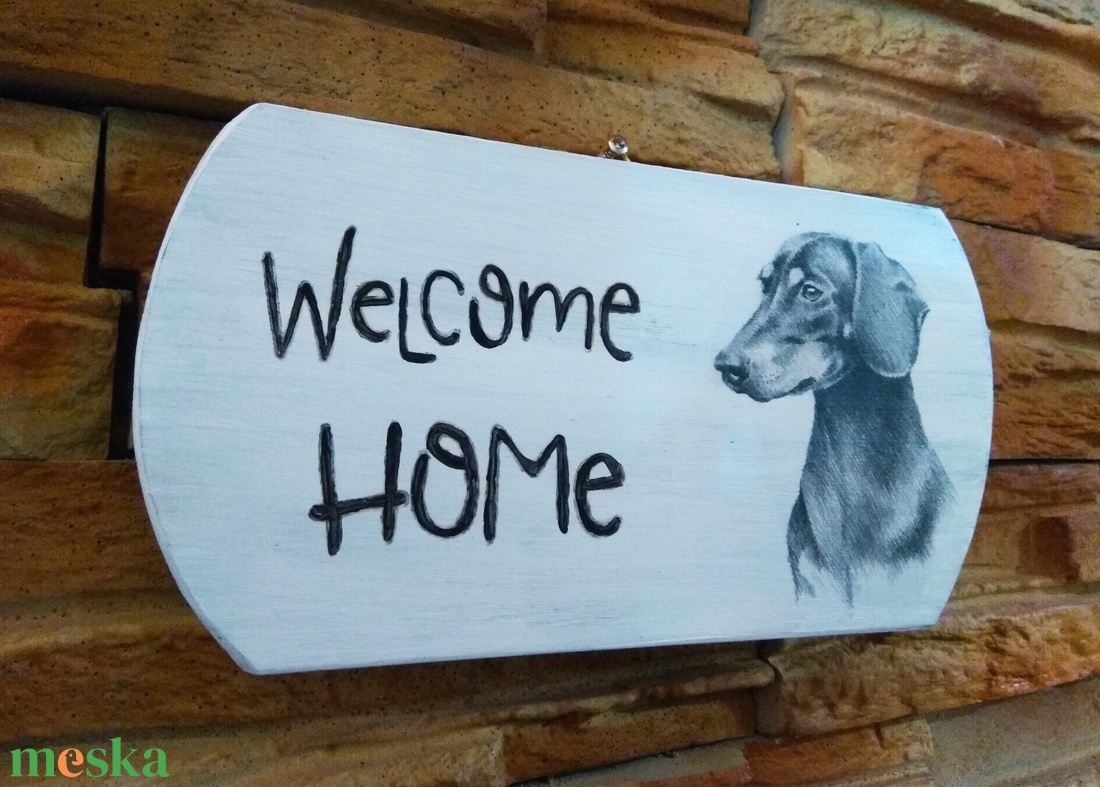 Tacsis üdvözlő tábla Welcome home felirattal - otthon & életmód - ház & kert - isten hozott tábla - Meska.hu Tacsis üdvözlő tábla Welcome home felirattal - otthon & életmód - ház & kert - isten hozott tábla - Meska.hu