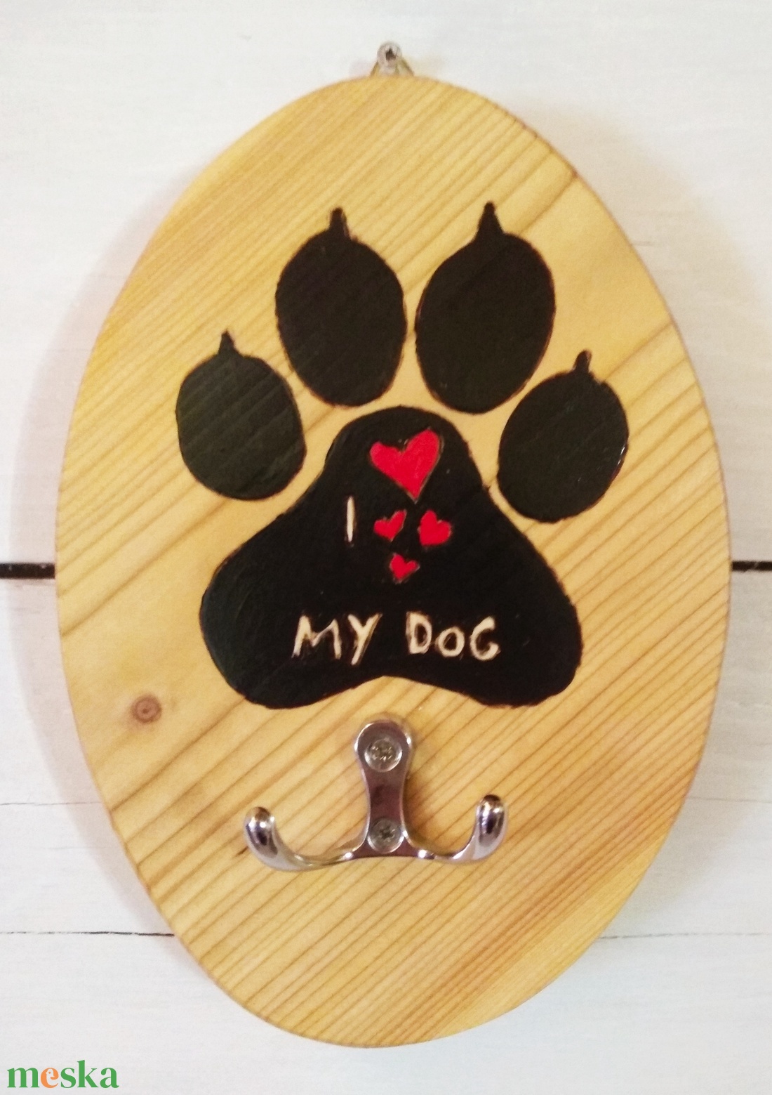 Tappancsos fali póráz tartó  - otthon & életmód - tárolás & rendszerezés - fali tároló - Meska.hu