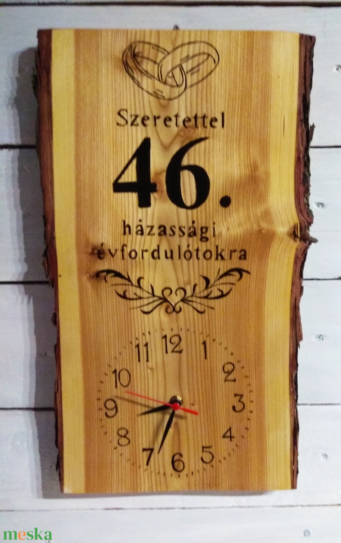Fa falióra és kulcstartó nevekkel házassági évforduló alkalmából - otthon & életmód - dekoráció - fali és függő dekoráció - falióra & óra - Meska.hu Fa falióra és kulcstartó nevekkel házassági évforduló alkalmából - otthon & életmód - dekoráció - fali és függő dekoráció - falióra & óra - Meska.hu