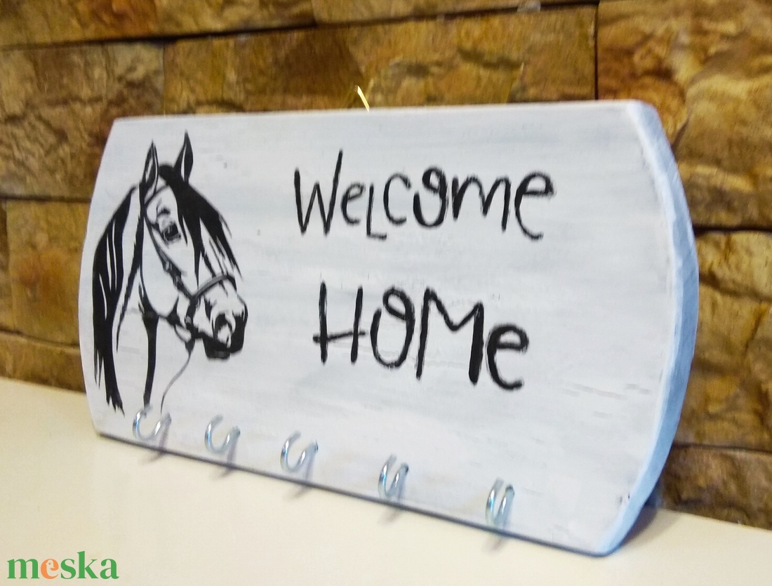 Welcome home lovas fa fali kulcstartó vintage stílusban - otthon & életmód - dekoráció - fali és függő dekoráció - fali kulcstartó - Meska.hu Welcome home lovas fa fali kulcstartó vintage stílusban - otthon & életmód - dekoráció - fali és függő dekoráció - fali kulcstartó - Meska.hu