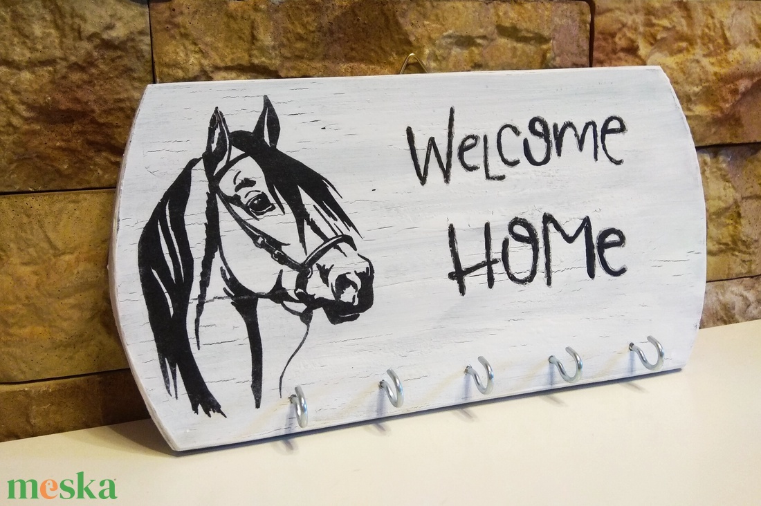 Welcome home lovas fa fali kulcstartó vintage stílusban - otthon & életmód - dekoráció - fali és függő dekoráció - fali kulcstartó - Meska.hu Welcome home lovas fa fali kulcstartó vintage stílusban - otthon & életmód - dekoráció - fali és függő dekoráció - fali kulcstartó - Meska.hu