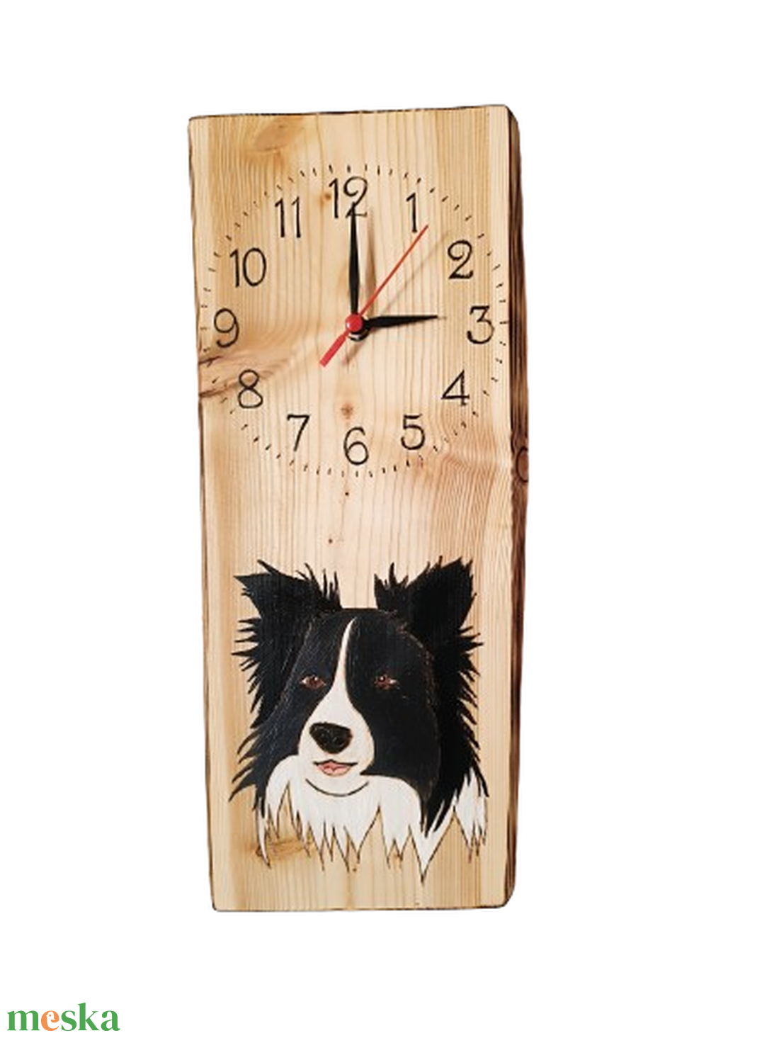 Vörösfenyő falióra border collie kutyussal - otthon & életmód - dekoráció - fali és függő dekoráció - falióra & óra - Meska.hu Vörösfenyő falióra border collie kutyussal - otthon & életmód - dekoráció - fali és függő dekoráció - falióra & óra - Meska.hu