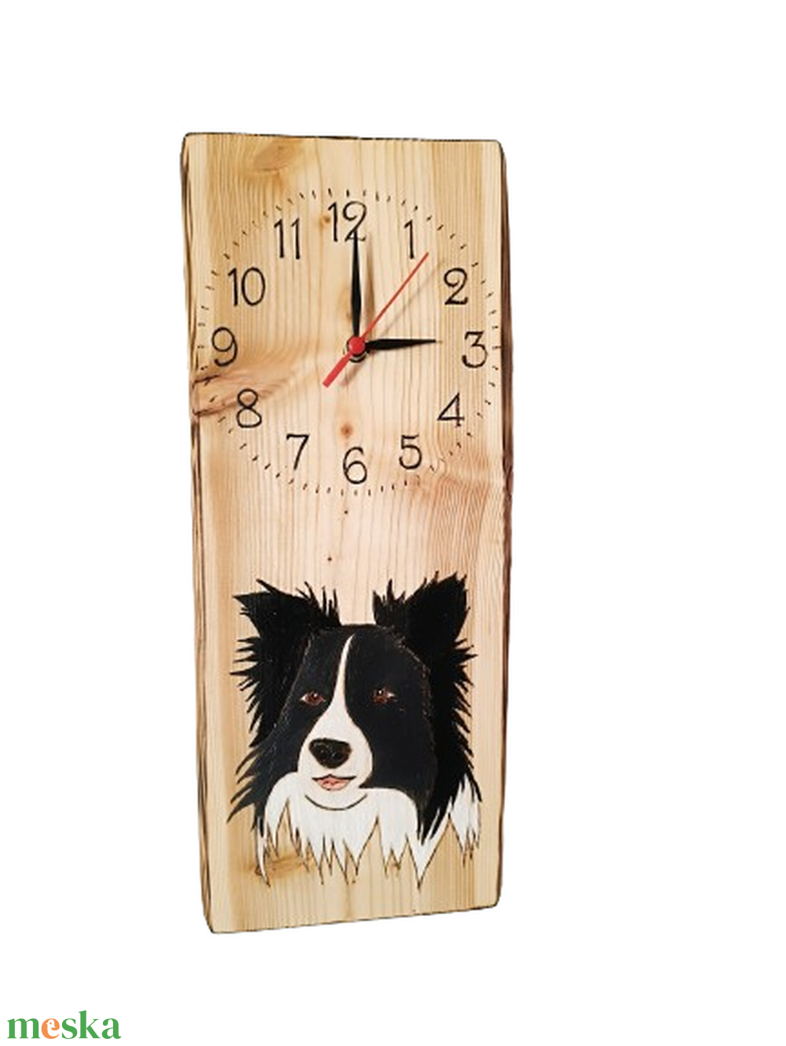 Vörösfenyő falióra border collie kutyussal - otthon & életmód - dekoráció - fali és függő dekoráció - falióra & óra - Meska.hu Vörösfenyő falióra border collie kutyussal - otthon & életmód - dekoráció - fali és függő dekoráció - falióra & óra - Meska.hu
