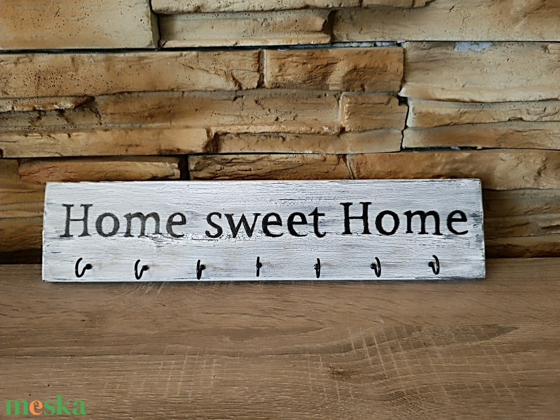 Vintage stílusú fali kulcstartó home sweet home felirattal - otthon & életmód - dekoráció - fali és függő dekoráció - fali kulcstartó - Meska.hu Vintage stílusú fali kulcstartó home sweet home felirattal - otthon & életmód - dekoráció - fali és függő dekoráció - fali kulcstartó - Meska.hu
