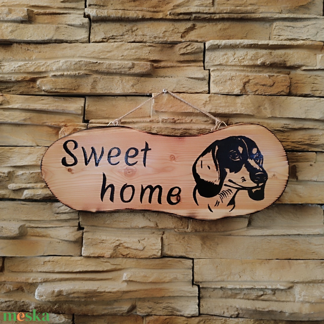 Sweet home fatábla tacskó kutyussal - otthon & életmód - ház & kert - isten hozott tábla - Meska.hu Sweet home fatábla tacskó kutyussal - otthon & életmód - ház & kert - isten hozott tábla - Meska.hu