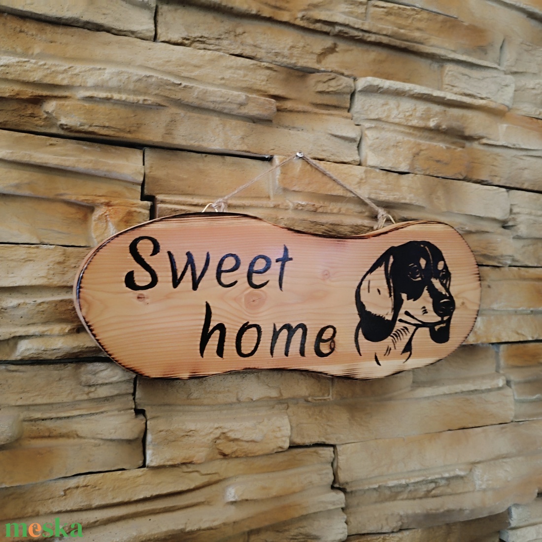 Sweet home fatábla tacskó kutyussal - otthon & életmód - ház & kert - isten hozott tábla - Meska.hu Sweet home fatábla tacskó kutyussal - otthon & életmód - ház & kert - isten hozott tábla - Meska.hu