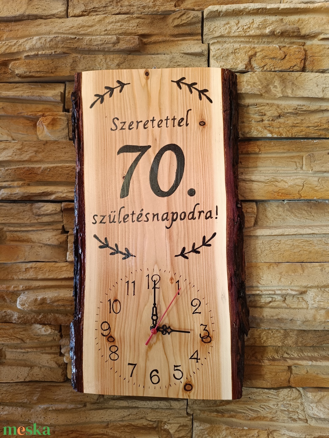 Fa falióra 70.születésnap alkalmából - otthon & életmód - dekoráció - fali és függő dekoráció - falióra & óra - Meska.hu Fa falióra 70.születésnap alkalmából - otthon & életmód - dekoráció - fali és függő dekoráció - falióra & óra - Meska.hu