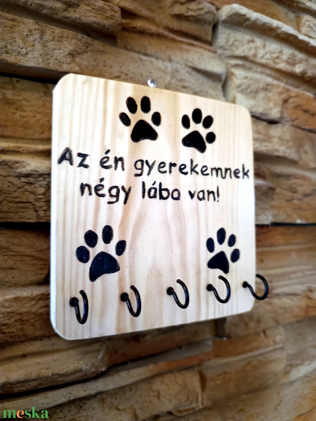 Tappancsos fali kulcstartó - otthon & életmód - tárolás & rendszerezés - fali tároló - Meska.hu Tappancsos fali kulcstartó - otthon & életmód - tárolás & rendszerezés - fali tároló - Meska.hu