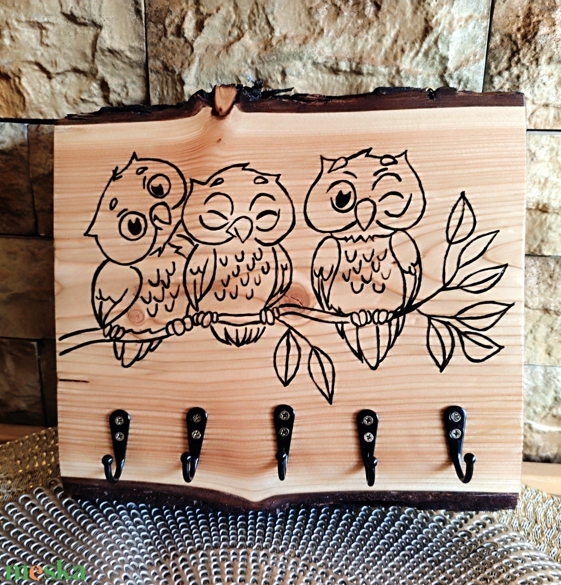 Baglyos fa fali kulcstartó - otthon & életmód - dekoráció - fali és függő dekoráció - fali kulcstartó - Meska.hu Baglyos fa fali kulcstartó - otthon & életmód - dekoráció - fali és függő dekoráció - fali kulcstartó - Meska.hu