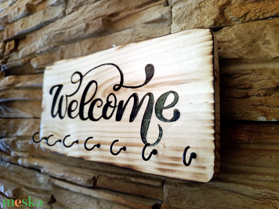 Welcome fa fali kulcstartó - otthon & életmód - dekoráció - fali és függő dekoráció - fali kulcstartó - Meska.hu Welcome fa fali kulcstartó - otthon & életmód - dekoráció - fali és függő dekoráció - fali kulcstartó - Meska.hu