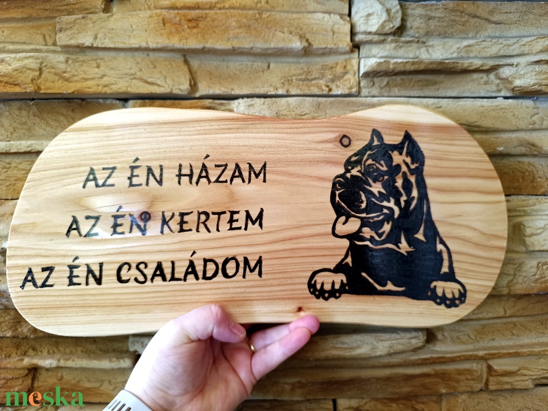 Az én házam, az én kertem, az én családom felirattal díszített kutyás dísztábla - otthon & életmód - ház & kert - névtábla - Meska.hu Az én házam, az én kertem, az én családom felirattal díszített kutyás dísztábla - otthon & életmód - ház & kert - névtábla - Meska.hu