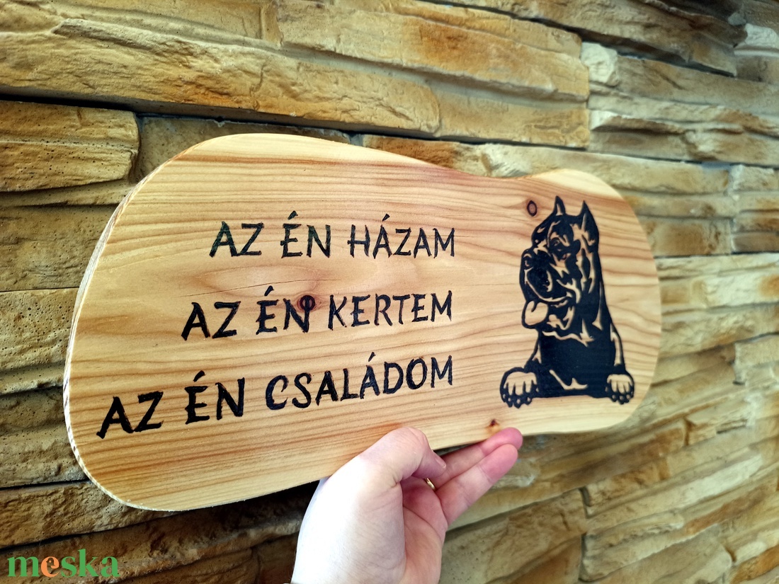 Az én házam, az én kertem, az én családom felirattal díszített kutyás dísztábla - otthon & életmód - ház & kert - névtábla - Meska.hu Az én házam, az én kertem, az én családom felirattal díszített kutyás dísztábla - otthon & életmód - ház & kert - névtábla - Meska.hu