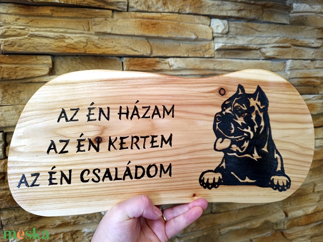 Az én házam, az én kertem, az én családom felirattal díszített kutyás dísztábla - otthon & életmód - ház & kert - névtábla - Meska.hu Az én házam, az én kertem, az én családom felirattal díszített kutyás dísztábla - otthon & életmód - ház & kert - névtábla - Meska.hu