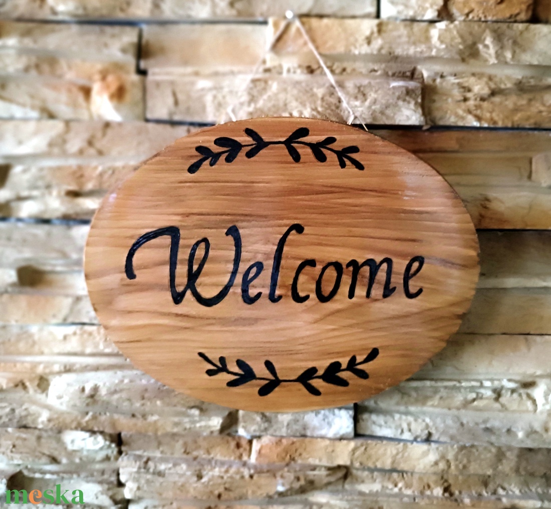 Fából készült nagyméretű Welcome üdvözlő tábla - otthon & életmód - ház & kert - isten hozott tábla - Meska.hu Fából készült nagyméretű Welcome üdvözlő tábla - otthon & életmód - ház & kert - isten hozott tábla - Meska.hu