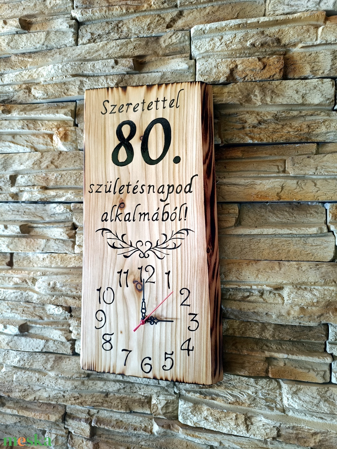 Fából készült falióra 80.születésnap alkalmából - otthon & életmód - dekoráció - fali és függő dekoráció - falióra & óra - Meska.hu Fából készült falióra 80.születésnap alkalmából - otthon & életmód - dekoráció - fali és függő dekoráció - falióra & óra - Meska.hu
