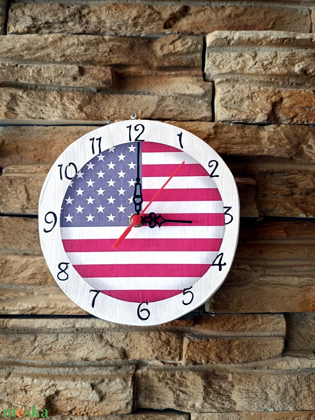 Amerikai stílusú,fából készült falióra - otthon & életmód - dekoráció - fali és függő dekoráció - falióra & óra - Meska.hu Amerikai stílusú,fából készült falióra - otthon & életmód - dekoráció - fali és függő dekoráció - falióra & óra - Meska.hu