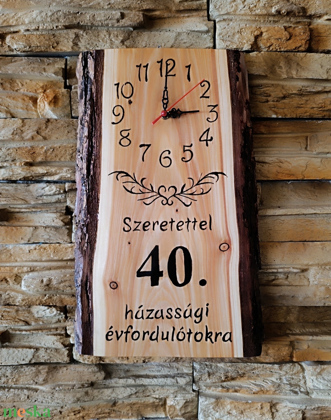 Fából készült falióra 40 házassági évforduló alkalmából - otthon & életmód - dekoráció - fali és függő dekoráció - falióra & óra - Meska.hu Fából készült falióra 40 házassági évforduló alkalmából - otthon & életmód - dekoráció - fali és függő dekoráció - falióra & óra - Meska.hu