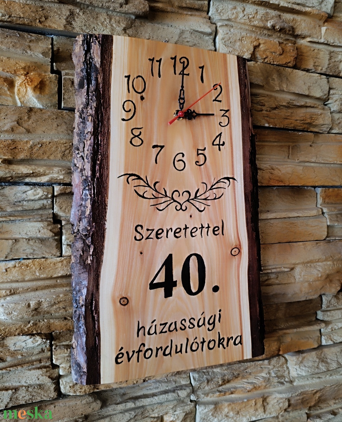 Fából készült falióra 40 házassági évforduló alkalmából - otthon & életmód - dekoráció - fali és függő dekoráció - falióra & óra - Meska.hu Fából készült falióra 40 házassági évforduló alkalmából - otthon & életmód - dekoráció - fali és függő dekoráció - falióra & óra - Meska.hu