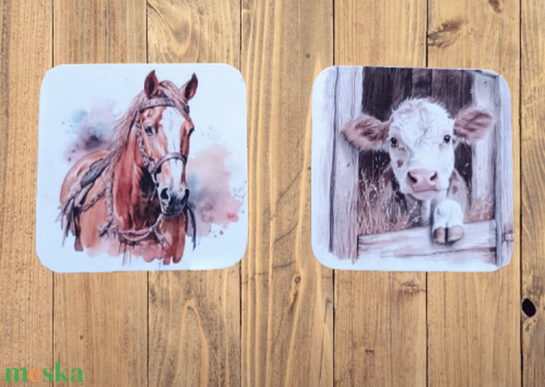 4 darab farm hűtőmágnes szett  - otthon & életmód - konyhafelszerelés, tálalás - konyhai dekoráció - hűtőmágnes - Meska.hu