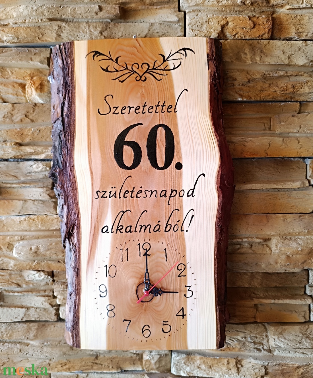 Egyedi, fa falióra 60.születésnap alkalmából - otthon & életmód - dekoráció - fali és függő dekoráció - falióra & óra - Meska.hu Egyedi, fa falióra 60.születésnap alkalmából - otthon & életmód - dekoráció - fali és függő dekoráció - falióra & óra - Meska.hu