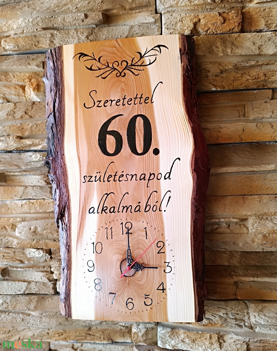 Egyedi, fa falióra 60.születésnap alkalmából - otthon & életmód - dekoráció - fali és függő dekoráció - falióra & óra - Meska.hu Egyedi, fa falióra 60.születésnap alkalmából - otthon & életmód - dekoráció - fali és függő dekoráció - falióra & óra - Meska.hu