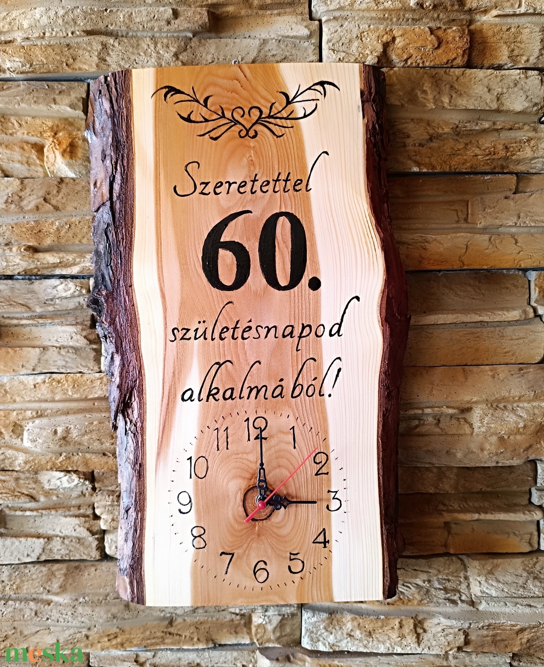 Egyedi, fa falióra 60.születésnap alkalmából - otthon & életmód - dekoráció - fali és függő dekoráció - falióra & óra - Meska.hu Egyedi, fa falióra 60.születésnap alkalmából - otthon & életmód - dekoráció - fali és függő dekoráció - falióra & óra - Meska.hu