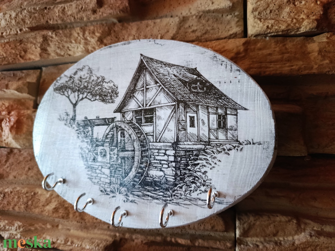 Régi vízimalom.Vintage stílusú fa fali kulcstartó - otthon & életmód - dekoráció - fali és függő dekoráció - fali kulcstartó - Meska.hu Régi vízimalom.Vintage stílusú fa fali kulcstartó - otthon & életmód - dekoráció - fali és függő dekoráció - fali kulcstartó - Meska.hu