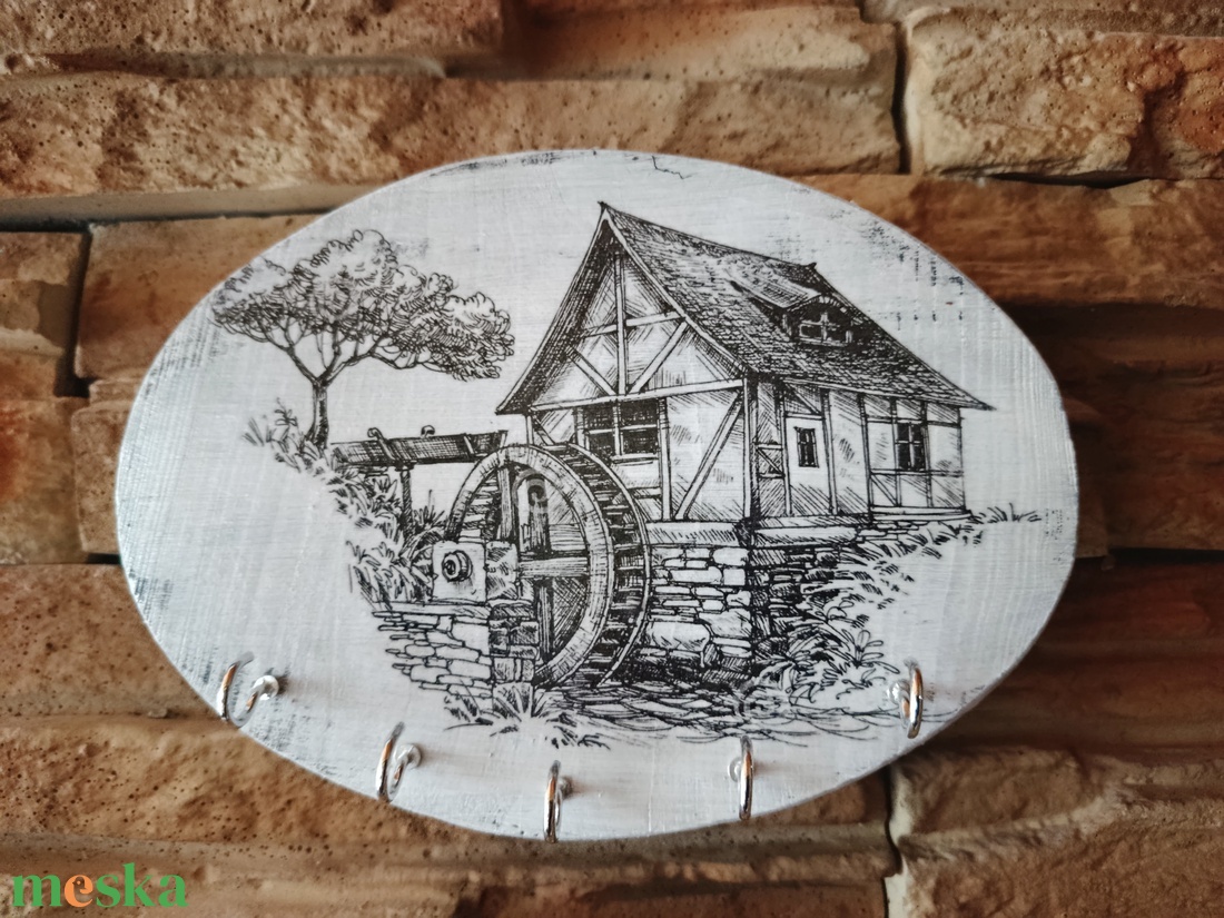Régi vízimalom.Vintage stílusú fa fali kulcstartó - otthon & életmód - dekoráció - fali és függő dekoráció - fali kulcstartó - Meska.hu Régi vízimalom.Vintage stílusú fa fali kulcstartó - otthon & életmód - dekoráció - fali és függő dekoráció - fali kulcstartó - Meska.hu