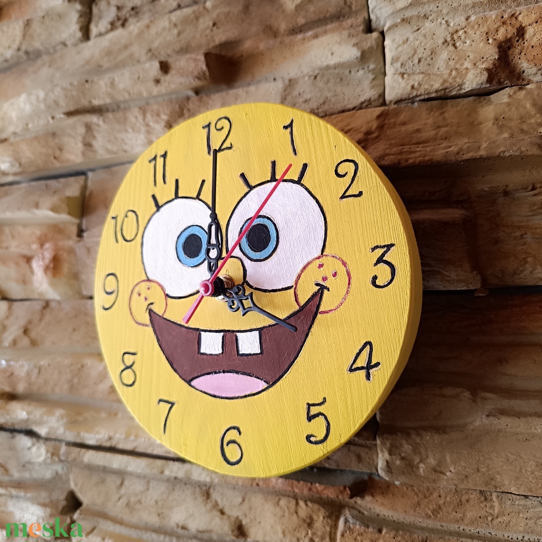 Fából készült falióra Spongyabob - otthon & életmód - dekoráció - fali és függő dekoráció - falióra & óra - Meska.hu Fából készült falióra Spongyabob - otthon & életmód - dekoráció - fali és függő dekoráció - falióra & óra - Meska.hu