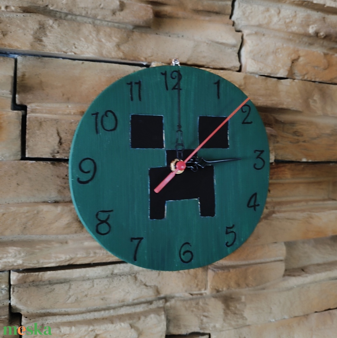 Minecraft fa falióra - otthon & életmód - dekoráció - fali és függő dekoráció - falióra & óra - Meska.hu Minecraft fa falióra - otthon & életmód - dekoráció - fali és függő dekoráció - falióra & óra - Meska.hu