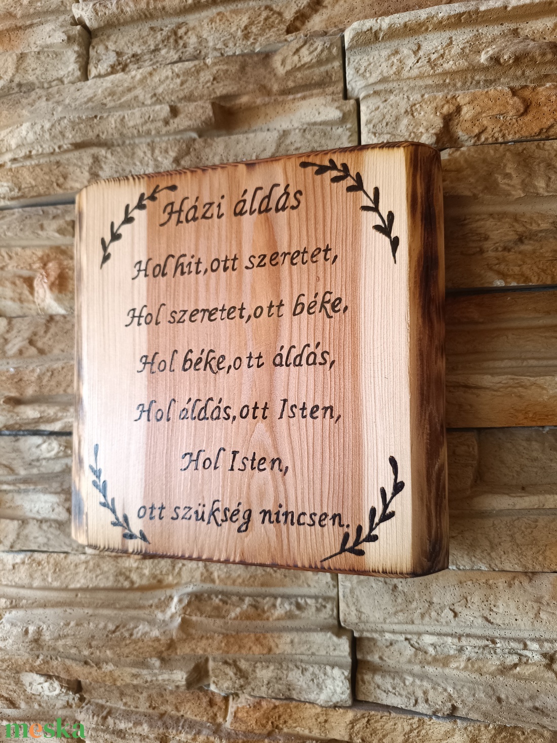 Házi áldás fa falikép - otthon & életmód - vallás - házi áldás - Meska.hu Házi áldás fa falikép - otthon & életmód - vallás - házi áldás - Meska.hu