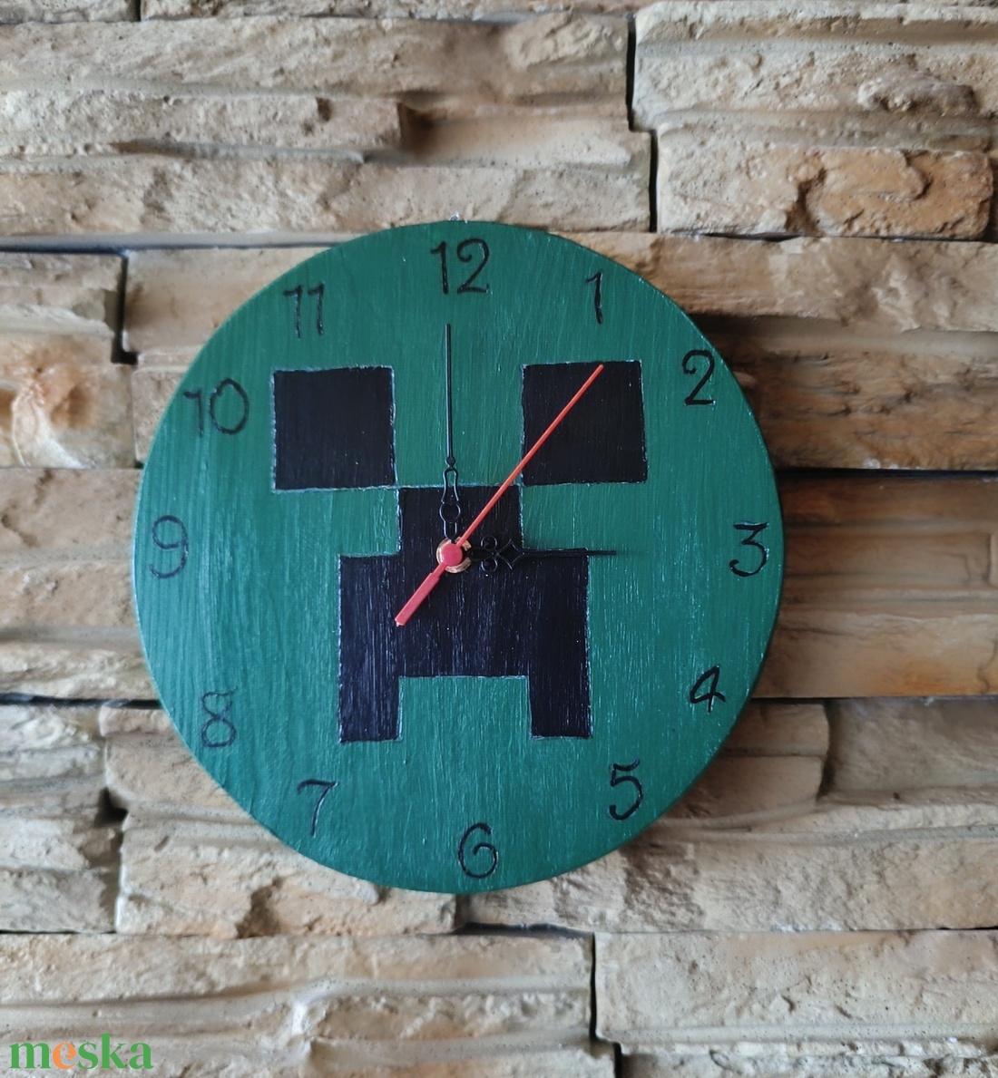 Fából készült Minecraft falióra - otthon & életmód - dekoráció - fali és függő dekoráció - falióra & óra - Meska.hu Fából készült Minecraft falióra - otthon & életmód - dekoráció - fali és függő dekoráció - falióra & óra - Meska.hu