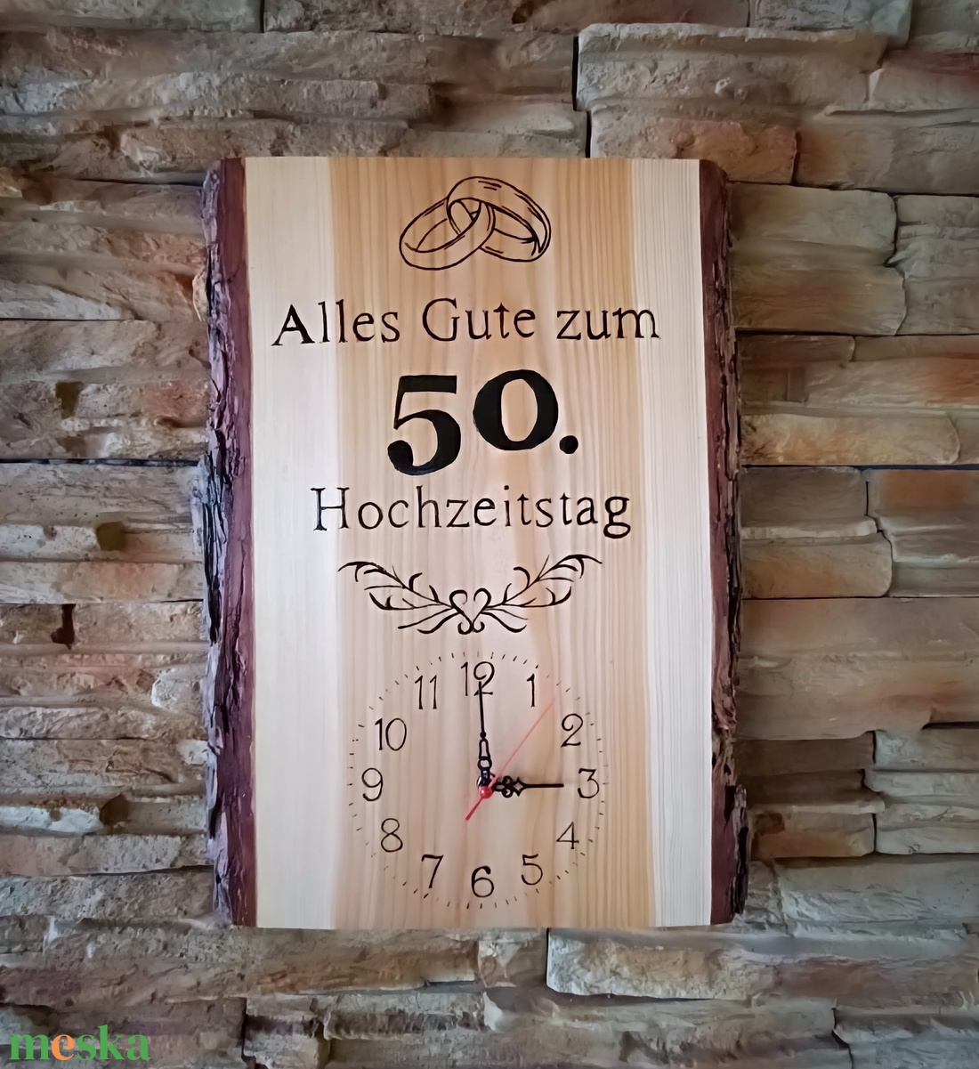 Alles Gute zum 50 Hochzeitstag , Falióra 50 házassági évfordulóra német - otthon & életmód - dekoráció - fali és függő dekoráció - falióra & óra - Meska.hu Alles Gute zum 50 Hochzeitstag , Falióra 50 házassági évfordulóra német - otthon & életmód - dekoráció - fali és függő dekoráció - falióra & óra - Meska.hu