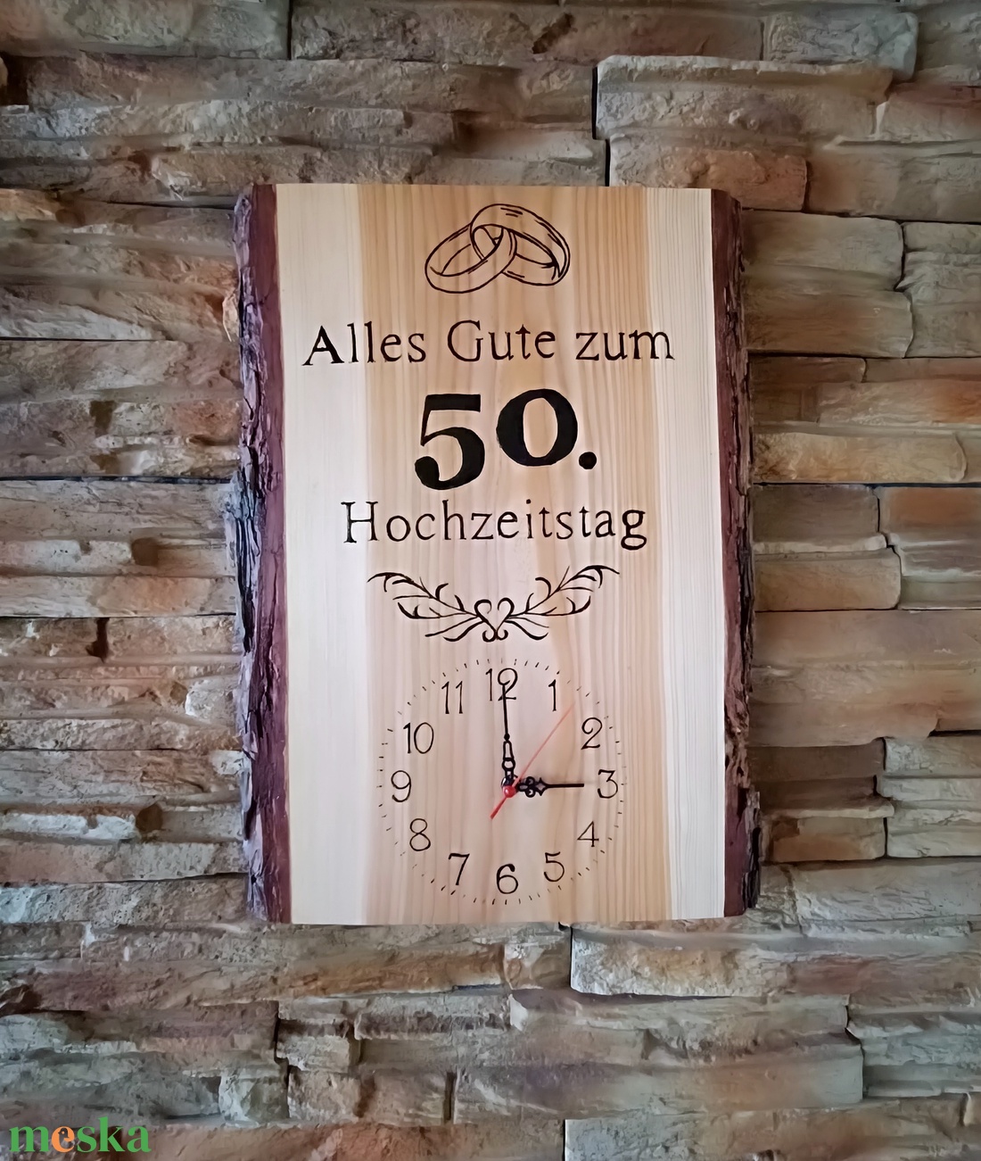 Alles Gute zum 50 Hochzeitstag , Falióra 50 házassági évfordulóra német - otthon & életmód - dekoráció - fali és függő dekoráció - falióra & óra - Meska.hu Alles Gute zum 50 Hochzeitstag , Falióra 50 házassági évfordulóra német - otthon & életmód - dekoráció - fali és függő dekoráció - falióra & óra - Meska.hu