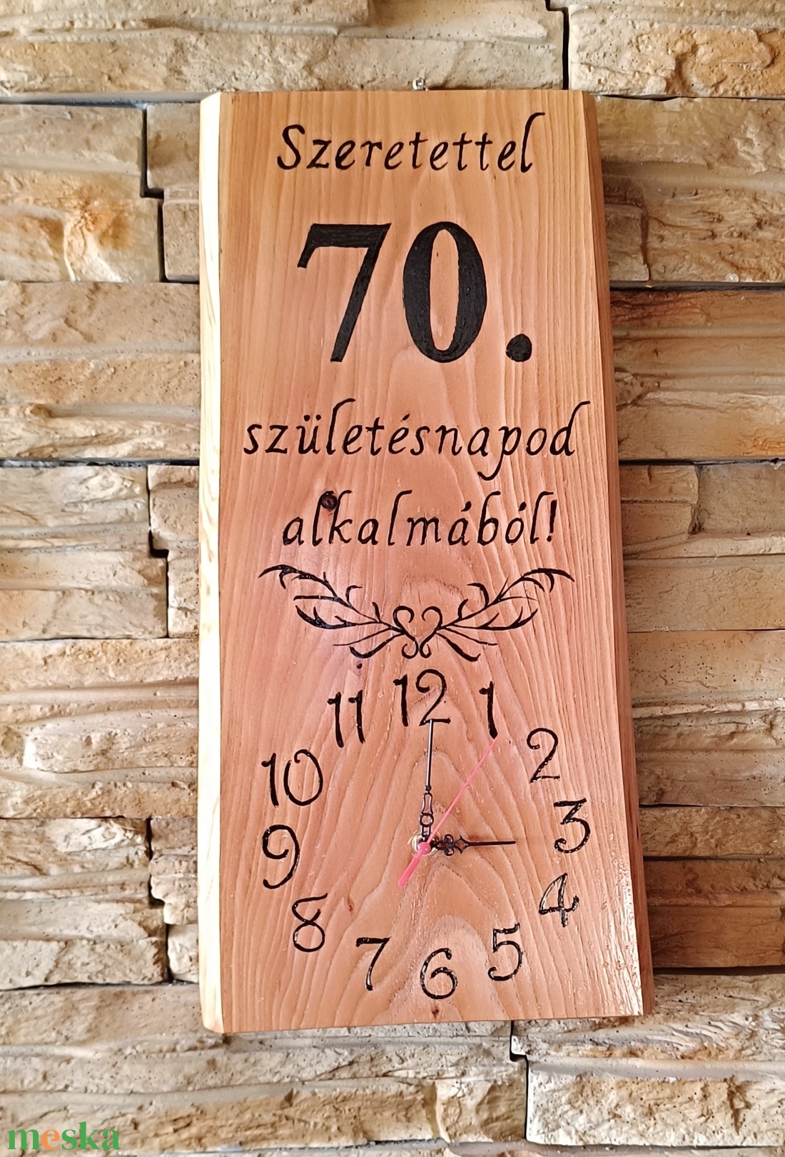 Fa falióra 70.születésnap alkalmából - otthon & életmód - dekoráció - fali és függő dekoráció - falióra & óra - Meska.hu Fa falióra 70.születésnap alkalmából - otthon & életmód - dekoráció - fali és függő dekoráció - falióra & óra - Meska.hu