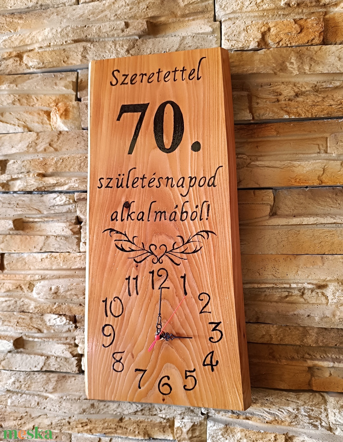 Fa falióra 70.születésnap alkalmából - otthon & életmód - dekoráció - fali és függő dekoráció - falióra & óra - Meska.hu Fa falióra 70.születésnap alkalmából - otthon & életmód - dekoráció - fali és függő dekoráció - falióra & óra - Meska.hu