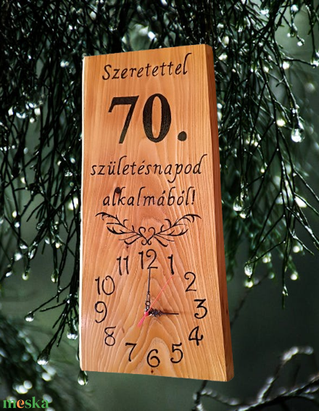 Fa falióra 70.születésnap alkalmából  - otthon & életmód - dekoráció - fali és függő dekoráció - falióra & óra - Meska.hu Fa falióra 70.születésnap alkalmából  - otthon & életmód - dekoráció - fali és függő dekoráció - falióra & óra - Meska.hu