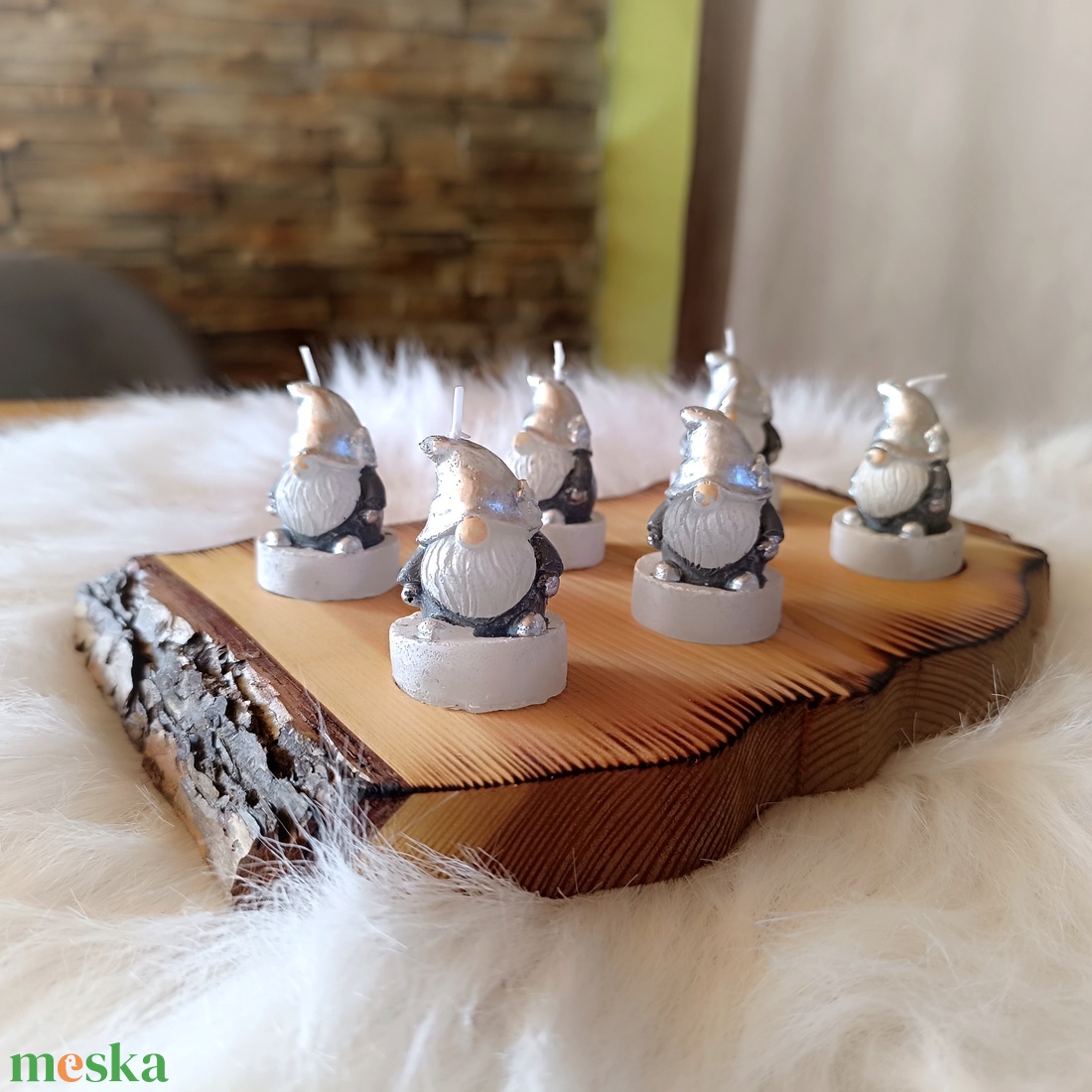 Fából készült asztali mécsestartó  - karácsony - adventi díszek - adventi gyertyadíszek és koszorúdíszek - Meska.hu