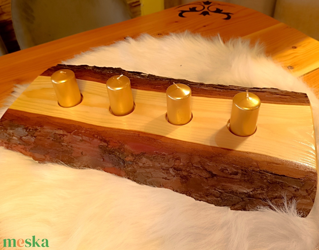 Fából készült asztali gyertyatartó - karácsony - adventi díszek - adventi asztaldísz - Meska.hu Fából készült asztali gyertyatartó - karácsony - adventi díszek - adventi asztaldísz - Meska.hu