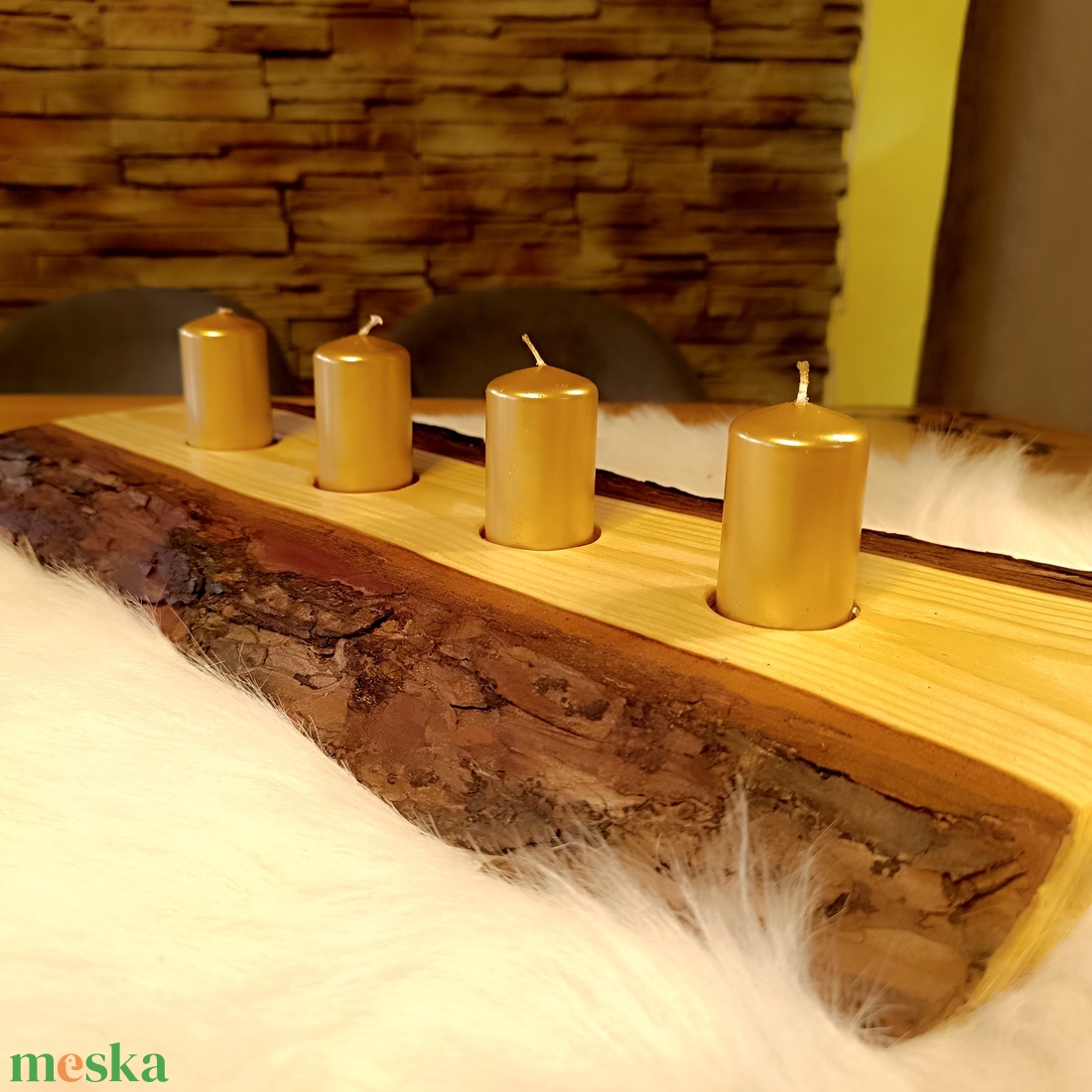 Fából készült asztali gyertyatartó - karácsony - adventi díszek - adventi asztaldísz - Meska.hu Fából készült asztali gyertyatartó - karácsony - adventi díszek - adventi asztaldísz - Meska.hu